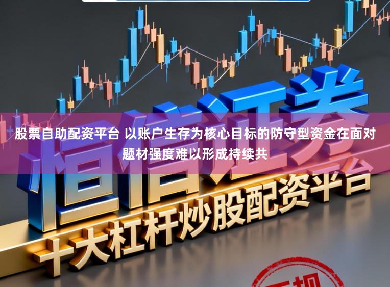 股票自助配资平台 以账户生存为核心目标的防守型资金在面对题材强度难以形成持续共