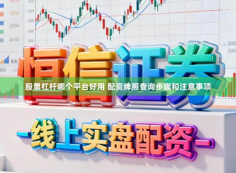 股票杠杆哪个平台好用 配资牌照查询步骤和注意事项